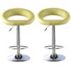 Murry Bar Stool In Lime Faux Leather In A Pair