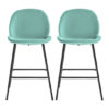Flanaven Mint Velvet Bar Stools In A Pair