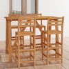 Ailsa Outdoor Wooden Bar Table With 4 Stools In Acacia